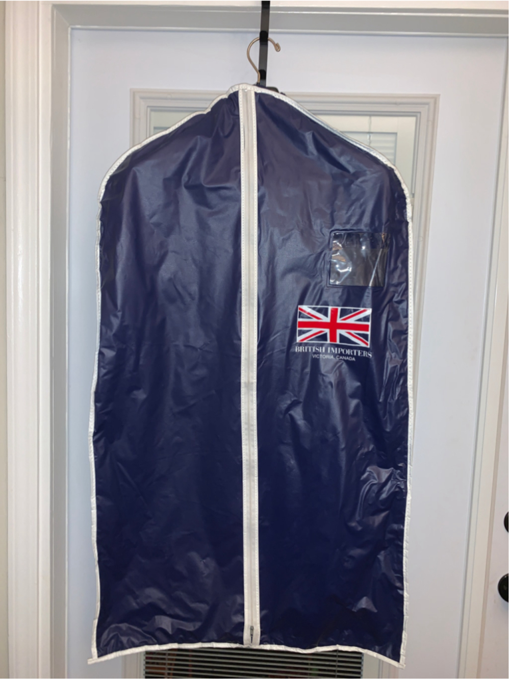 British Importers Garment Bag One Size Blue White